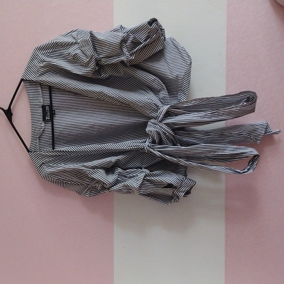 New York and Company Wrap Blouse - Picture 2 of 5